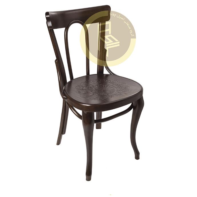 صندلی چوبی سم آهو C15 (گردویی)